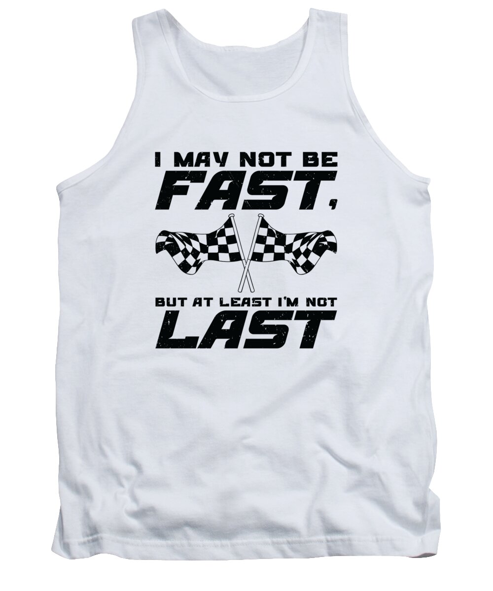 Racing Tank Top featuring the digital art Sprint Car Dirt Track Racing #11 by Toms Tee Store