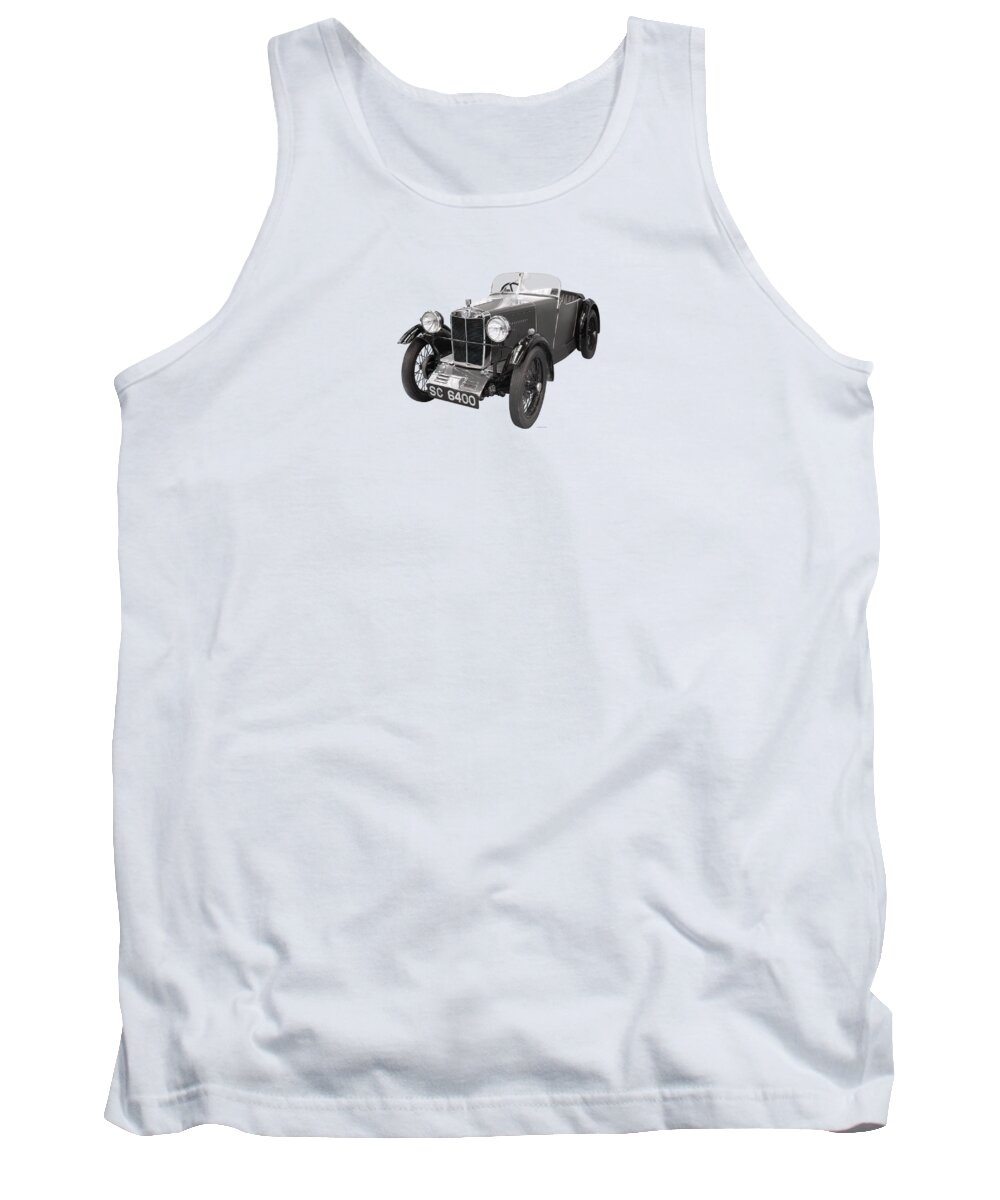 1930 Tank Top featuring the photograph 1930 MG M Type by Retrographs
