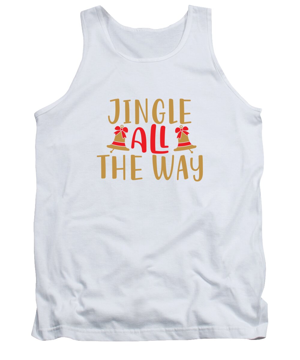 Boxing Day Tank Top featuring the digital art Jingle all the way by Jacob Zelazny