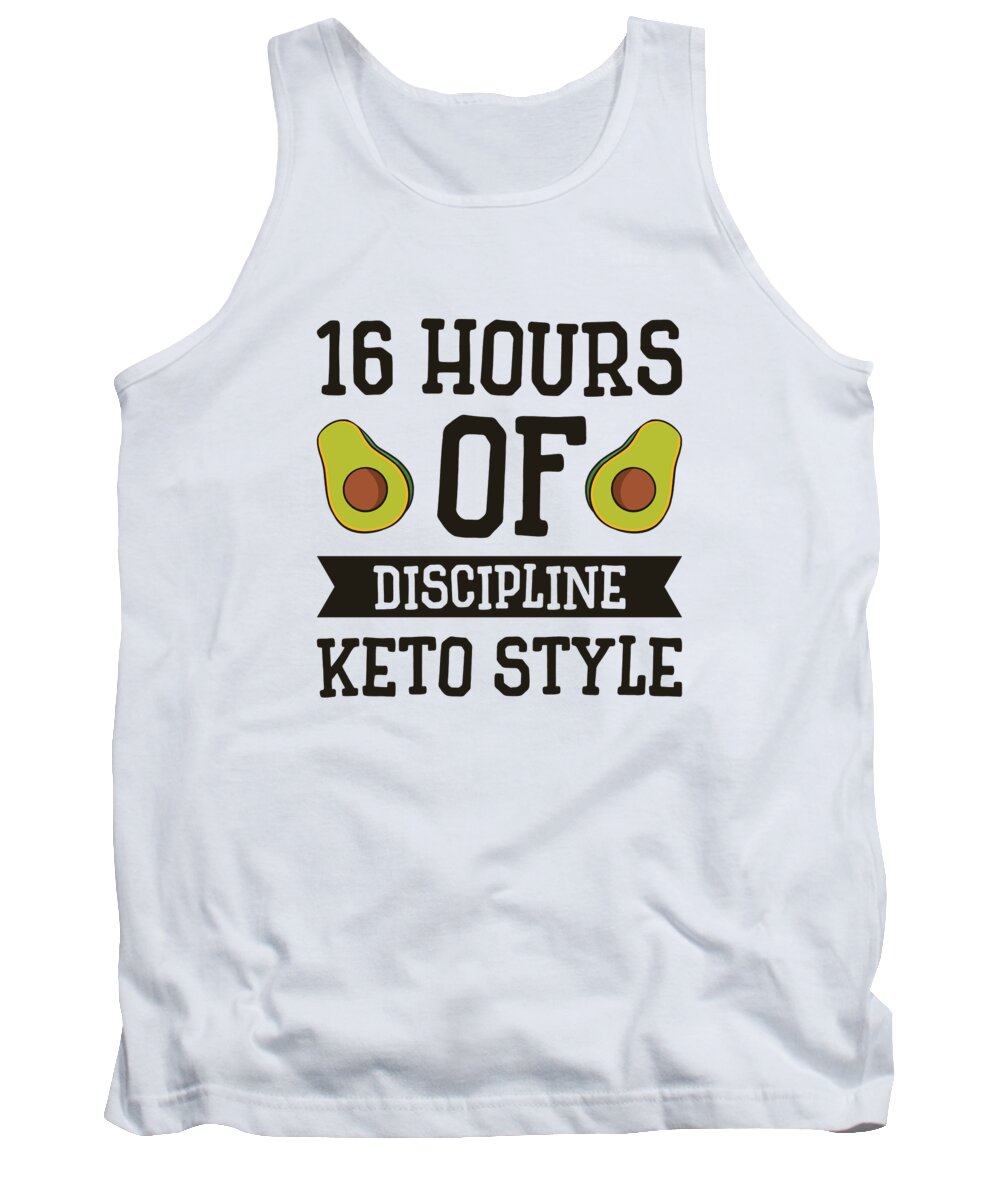 Keto Tank Top featuring the digital art Keto Diet Avocado Fruit Weight Loss Nutritionist Food #2 by Toms Tee Store