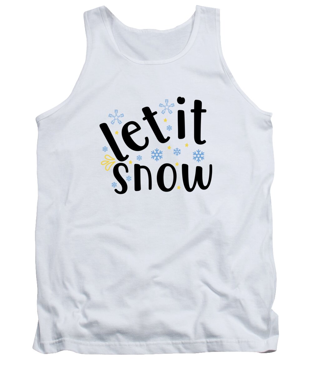 Boxing Day Tank Top featuring the digital art Let It Snow by Jacob Zelazny
