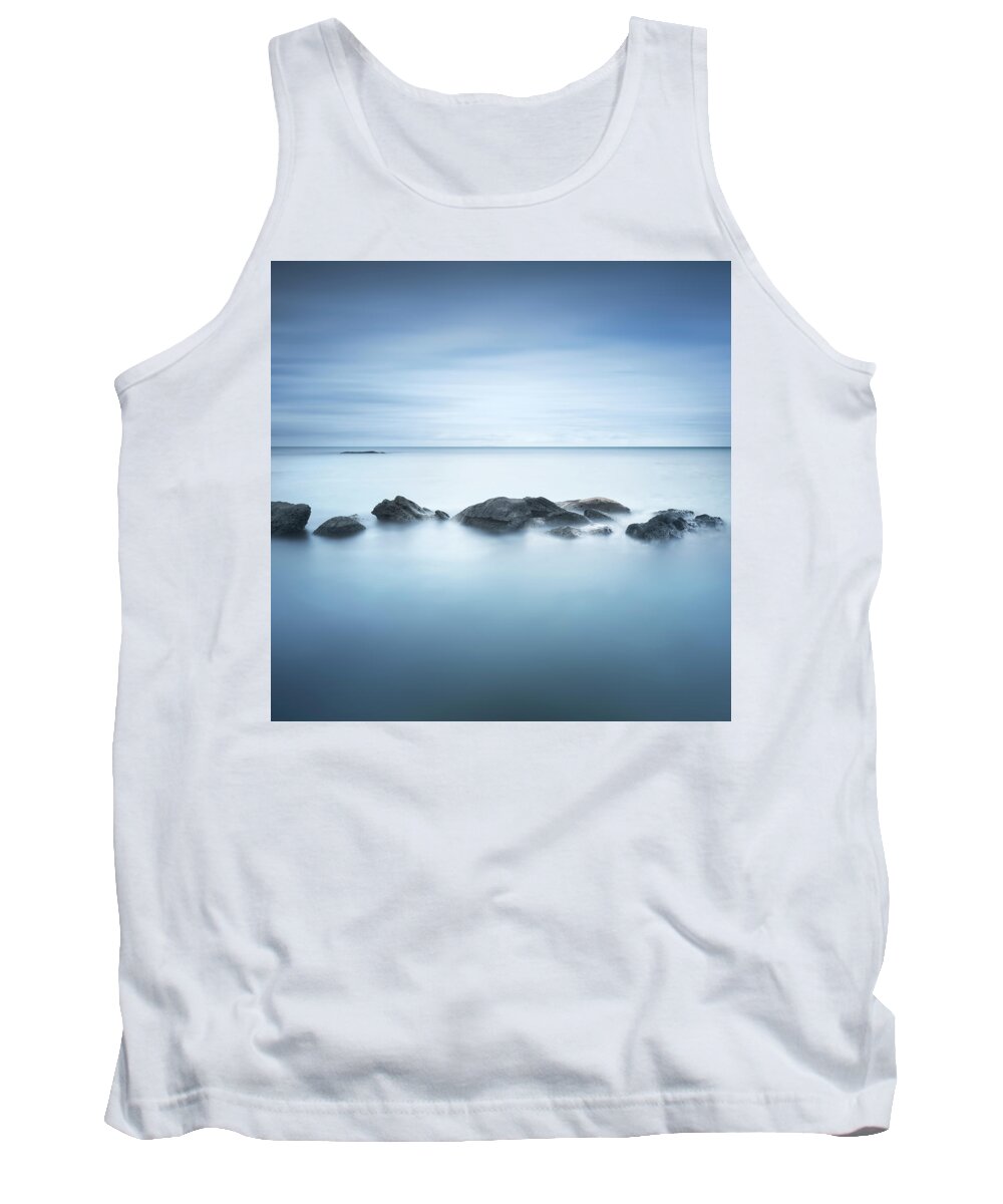 Rocks Tank Top featuring the photograph Barrier by Stefano Orazzini