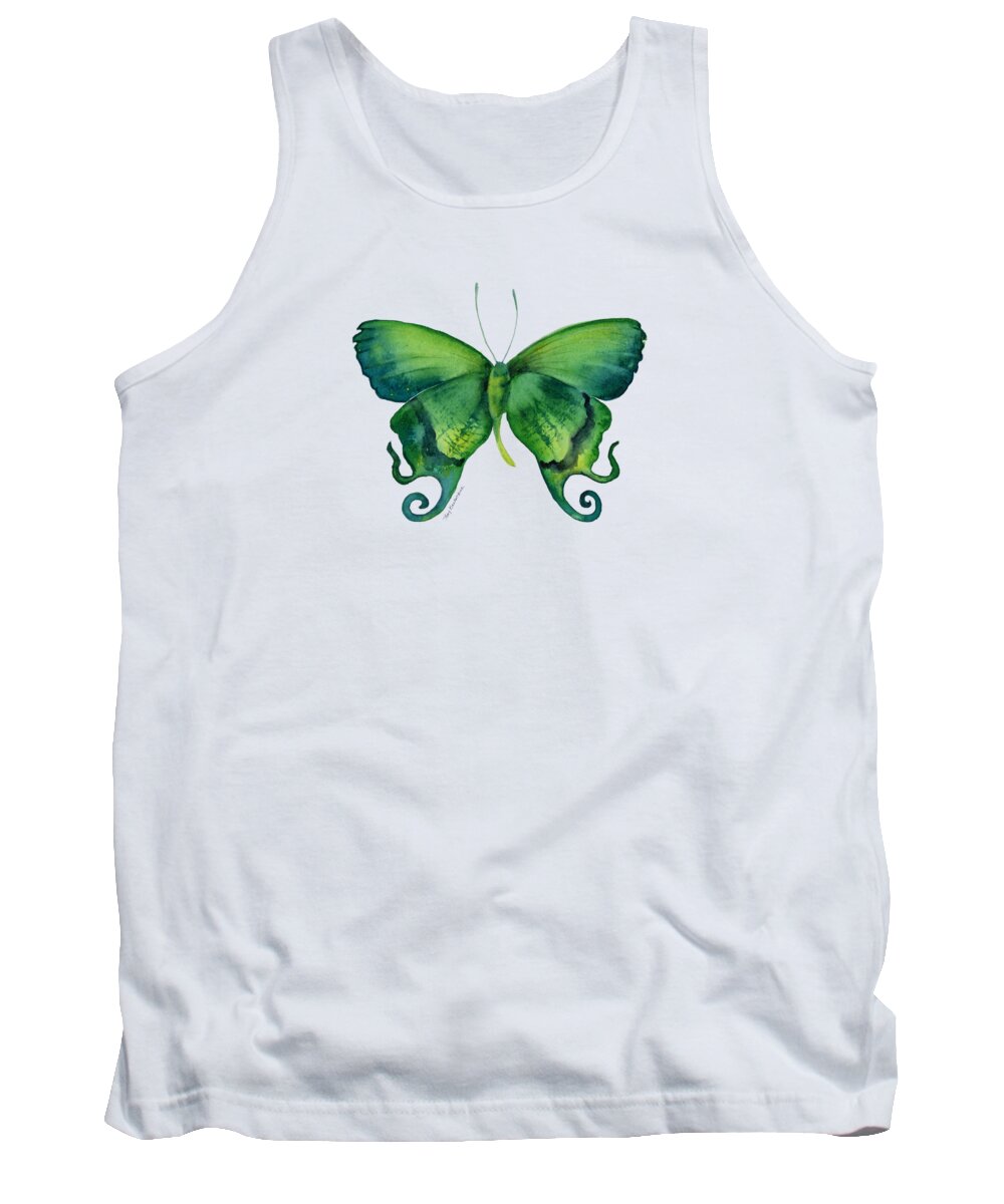 Arcas Tank Top featuring the painting 29 Arcas Butterfly by Amy Kirkpatrick