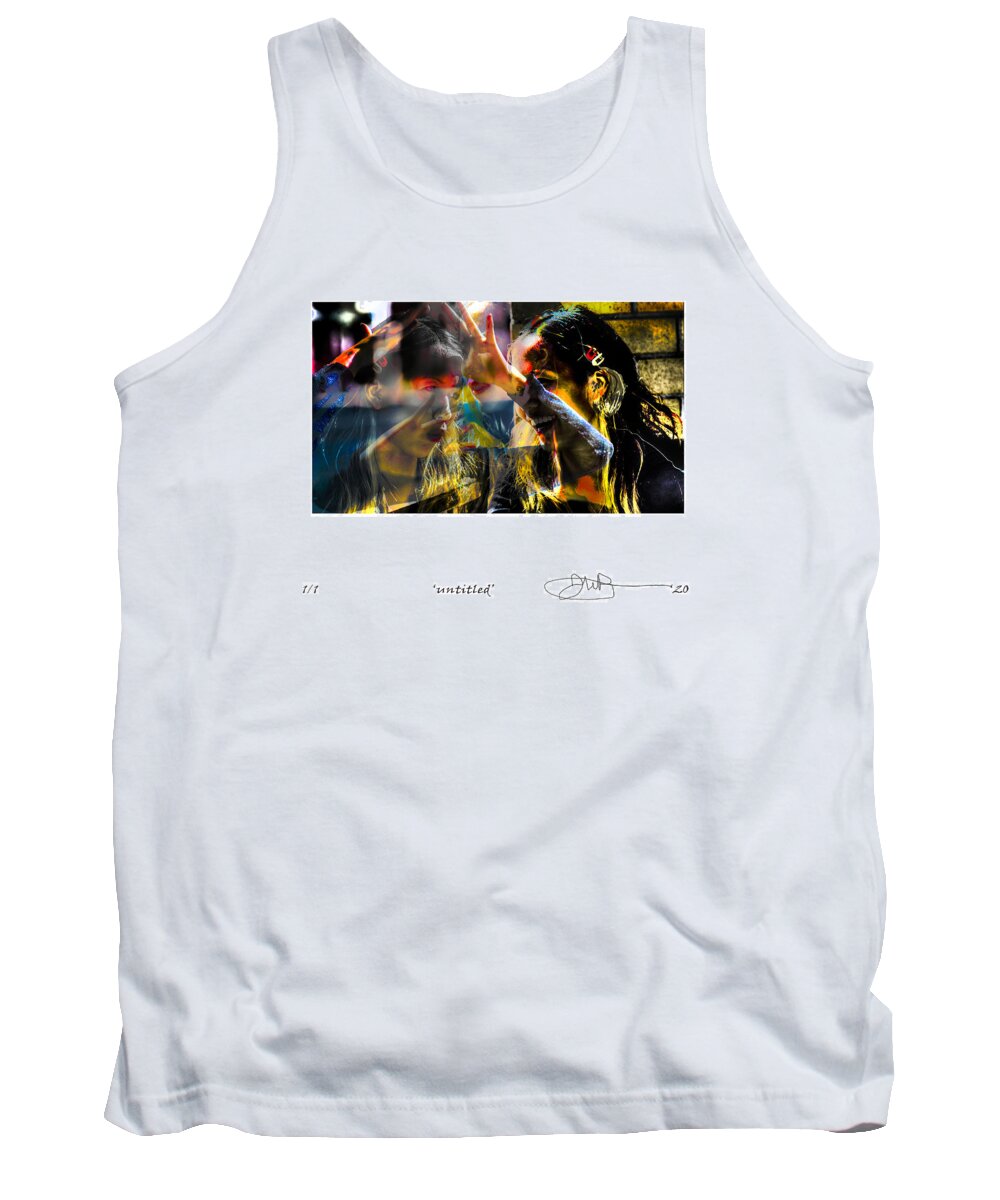 Signed Limited Edition Of 10 Tank Top featuring the digital art 35 by Jerald Blackstock