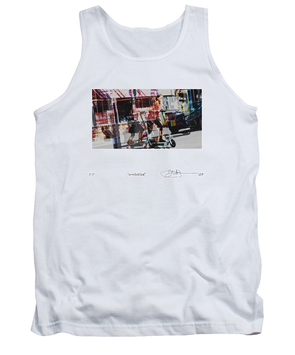Signed Limited Edition Of 10 Tank Top featuring the digital art 39 by Jerald Blackstock