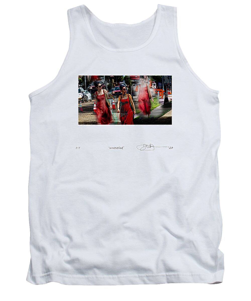 Signed Limited Edition Of 10 Tank Top featuring the digital art 41 by Jerald Blackstock