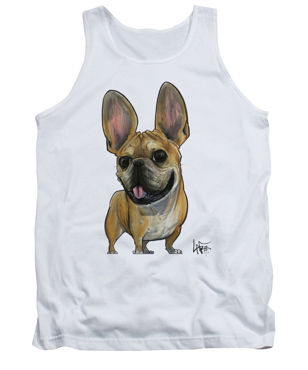 Lane Tank Top featuring the drawing 5311 Lane by Canine Caricatures By John LaFree