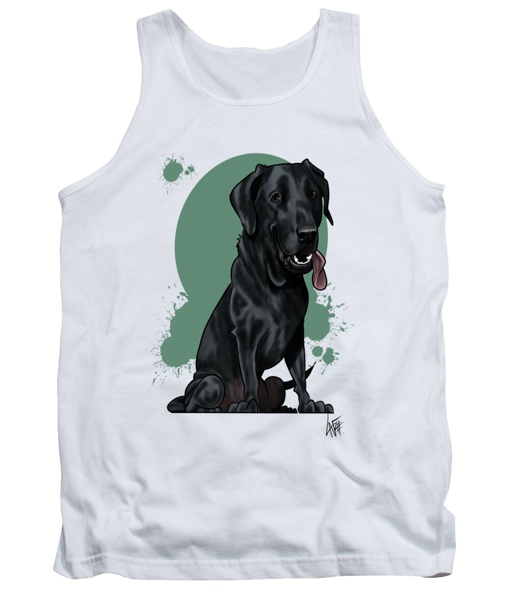 5980 Tank Top featuring the drawing 5980 Myers by Canine Caricatures By John LaFree