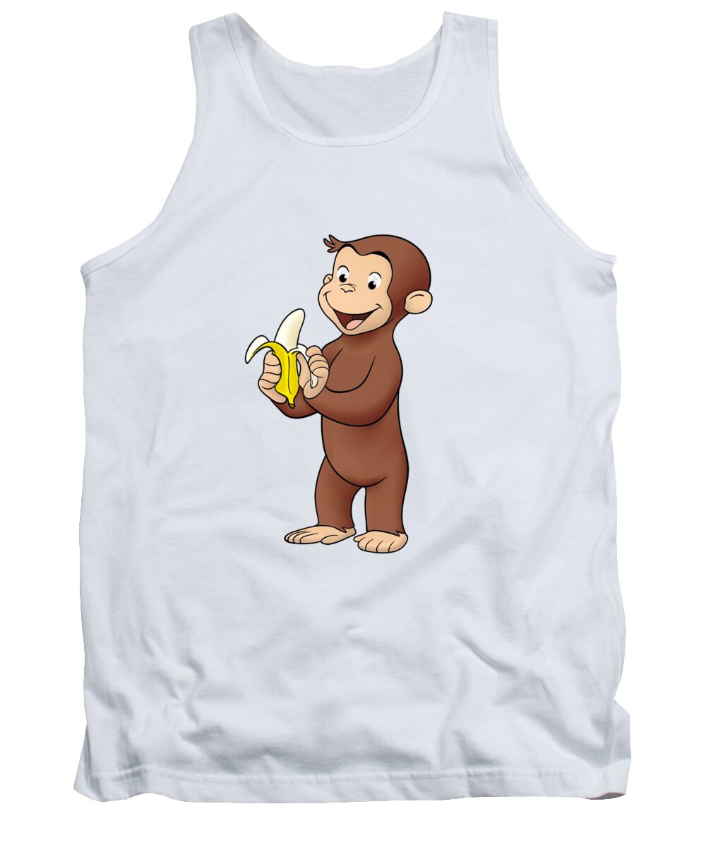 Curious George Tank Top featuring the drawing Curious George #6 by Curious George