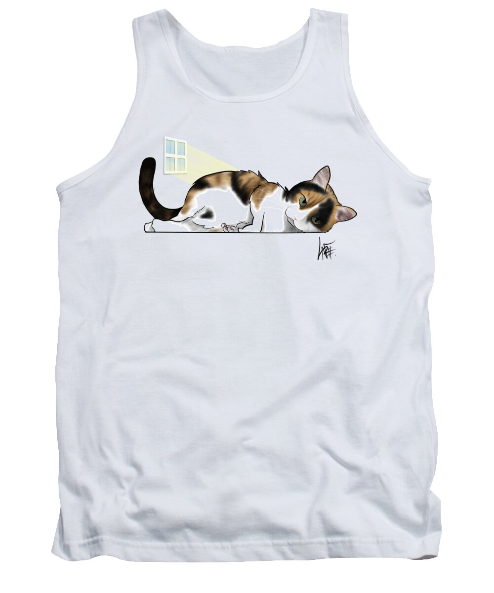 6007 Tank Top featuring the drawing 6007 McKay by Canine Caricatures By John LaFree