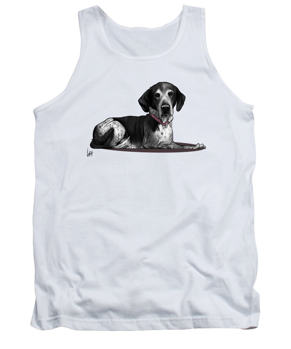 6019 Tank Top featuring the drawing 6019 Boyles by Canine Caricatures By John LaFree