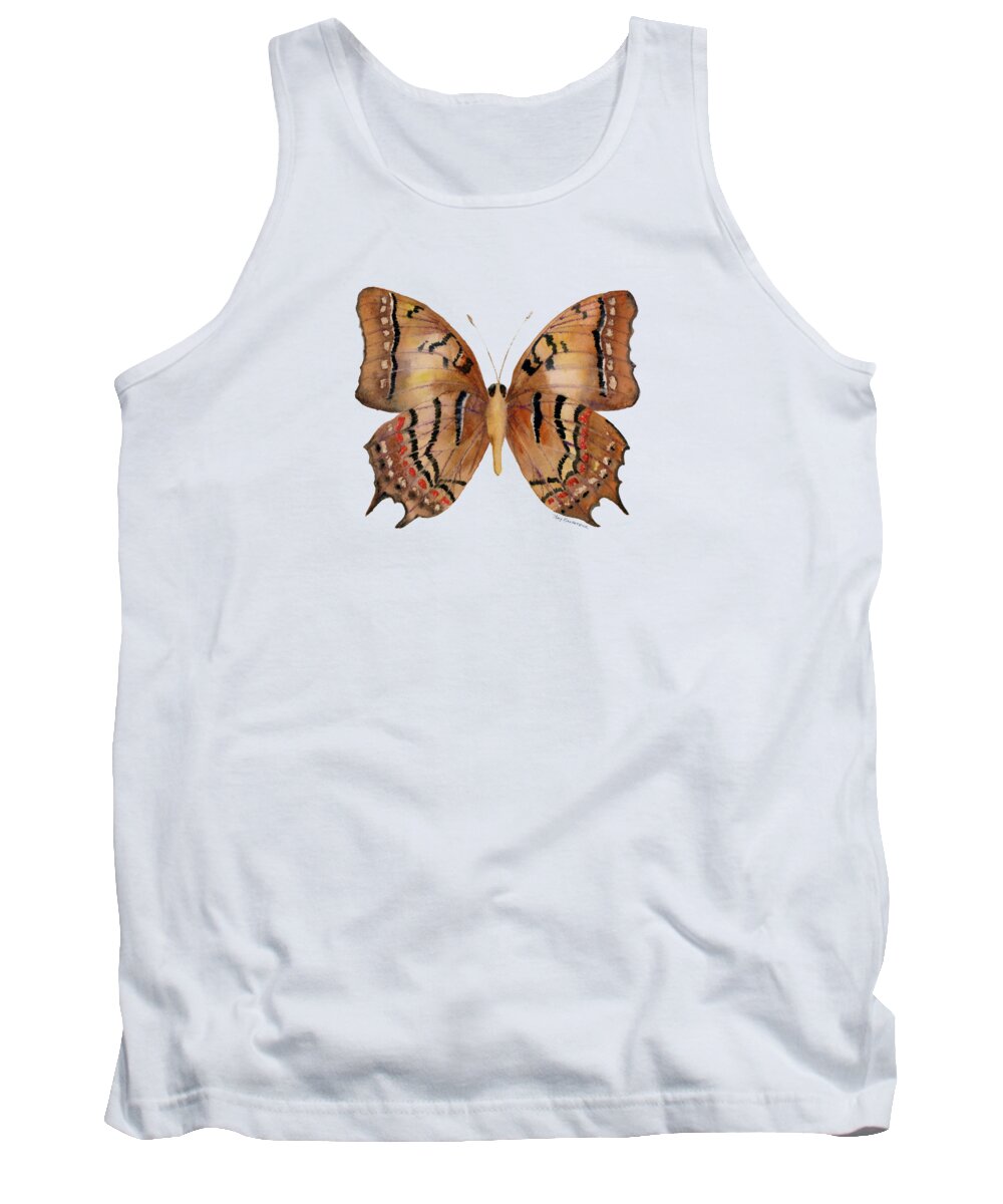 Galaxia Butterfly Tank Top featuring the painting 62 Galaxia Butterfly by Amy Kirkpatrick