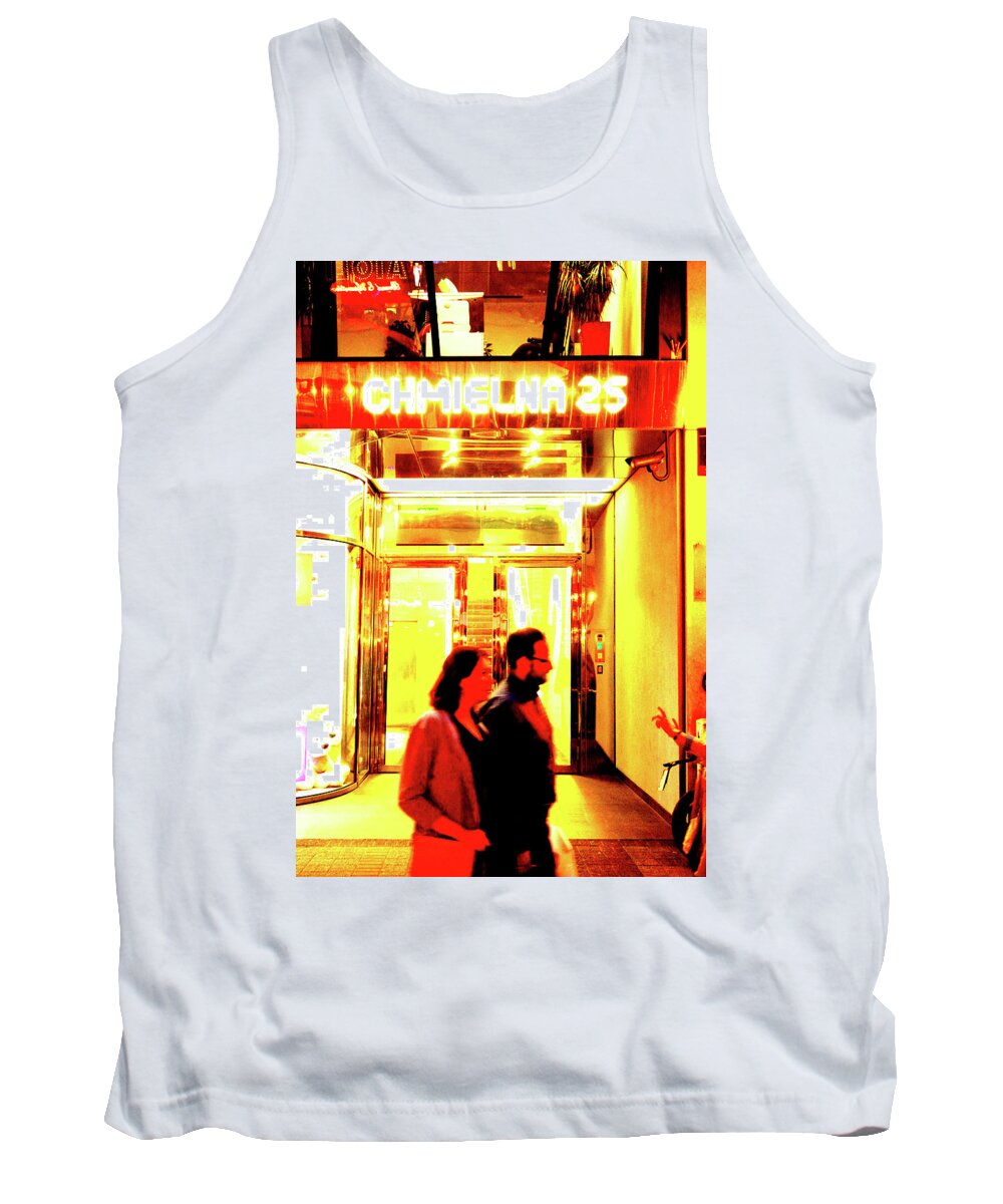 Entrance Tank Top featuring the photograph Office Building Entrance In Warsaw, Poland by John Siest