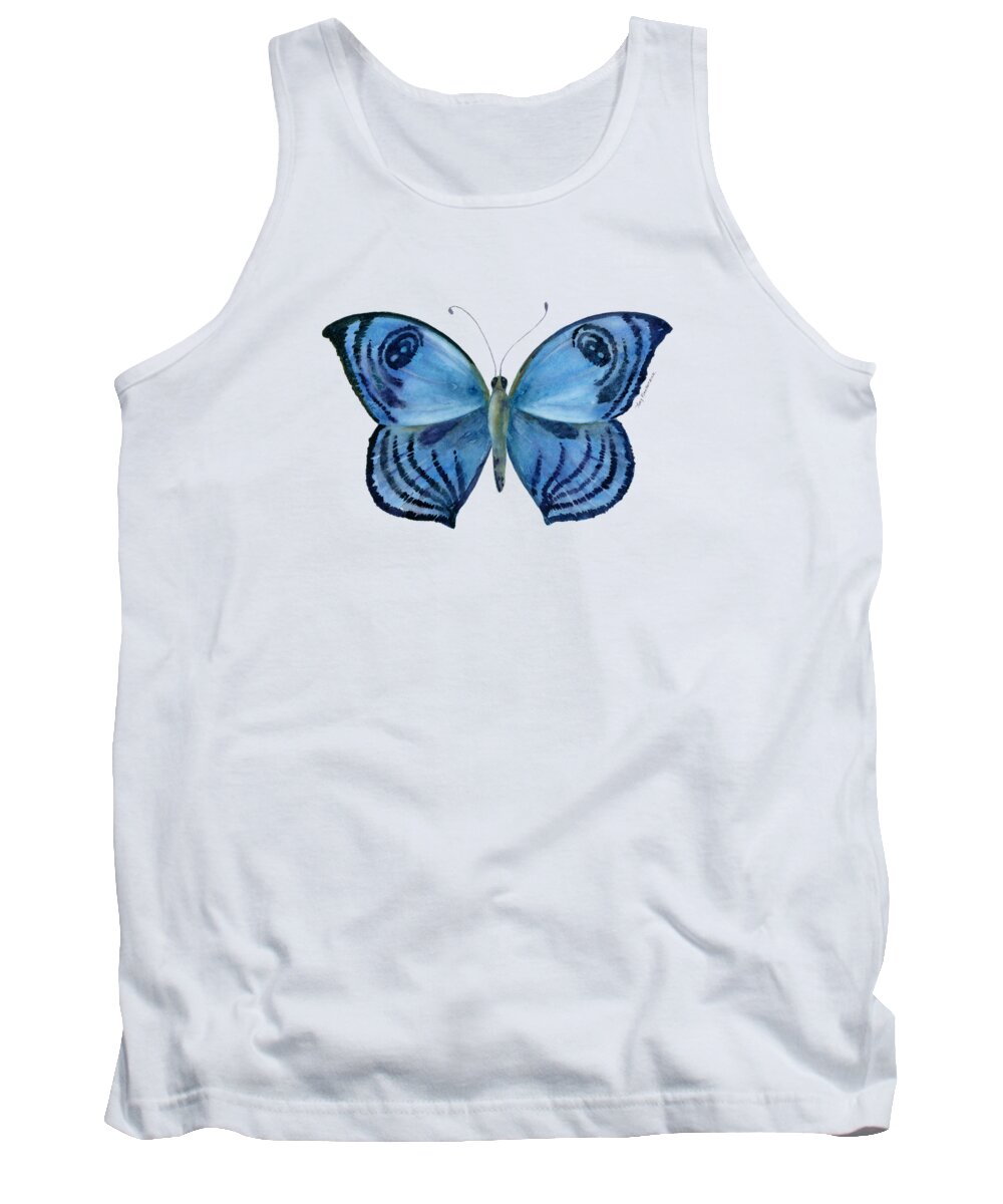 India Tank Top featuring the painting 75 Capanea Butterfly by Amy Kirkpatrick
