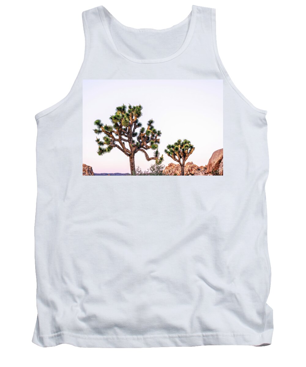 Joshua Tree Tank Top featuring the photograph A Good Morning From Joshua Tree #1 by Joseph S Giacalone