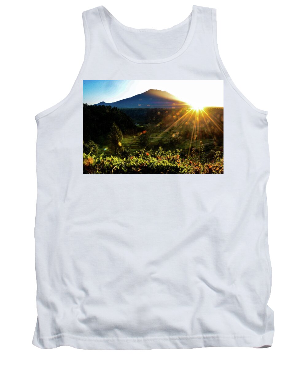 Volcano Tank Top featuring the photograph This Side Of Paradise - Mount Agung. Bali, Indonesia by Earth And Spirit
