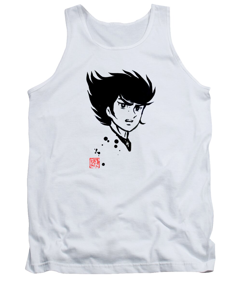 Alcor Tank Top featuring the drawing Alcor by Pechane Sumie
