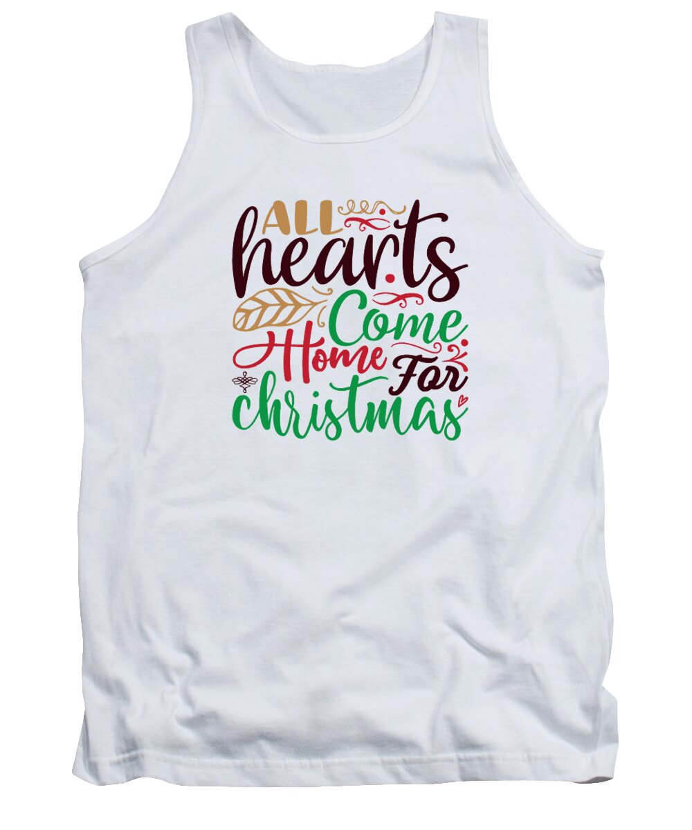 Boxing Day Tank Top featuring the digital art All hearts come home for Christmas by Jacob Zelazny