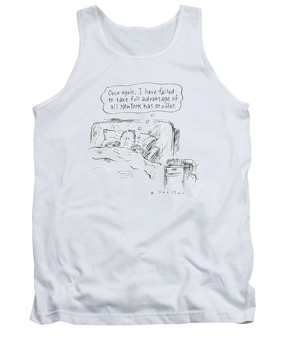 A23537 Tank Top featuring the drawing All New York Has To Offer by Barbara Smaller