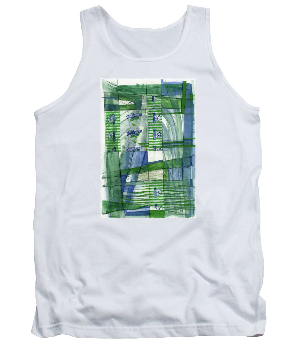 Collage Tank Top featuring the painting Pimousse Fruits by Paul HAIGH