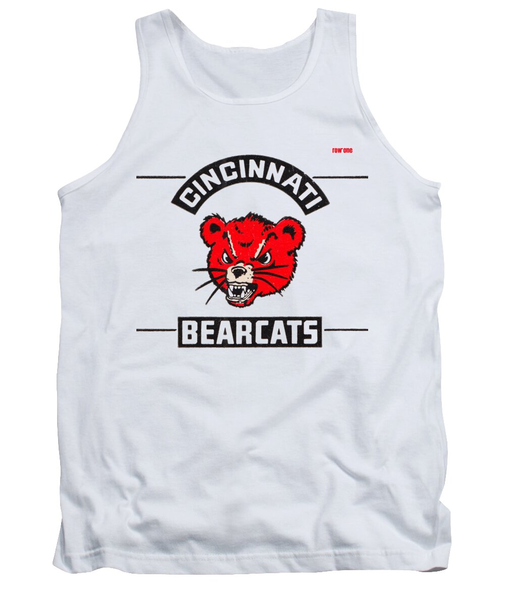  Tank Top featuring the mixed media Vintage Cincinnati Bearcats by Row One Brand