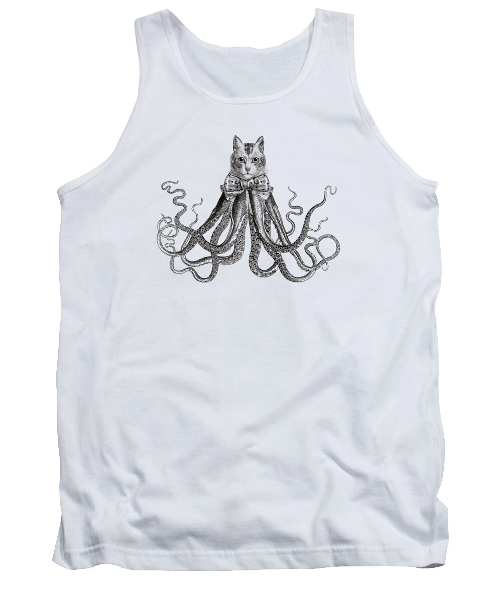 Octopus Tank Top featuring the digital art Octopussy by Eclectic at Heart
