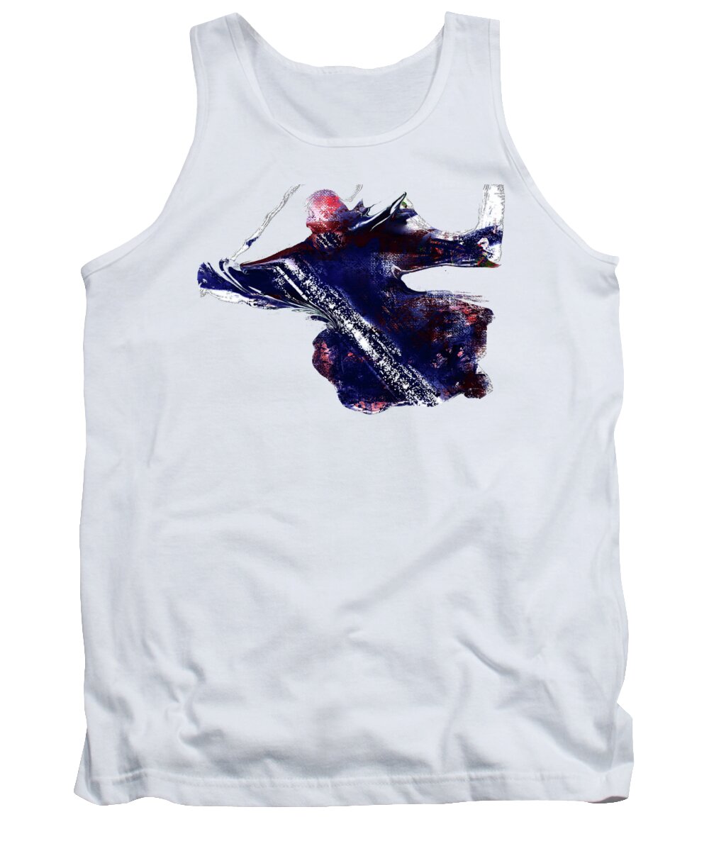 Flying Figure Tank Top featuring the digital art Lifted by Marina Flournoy