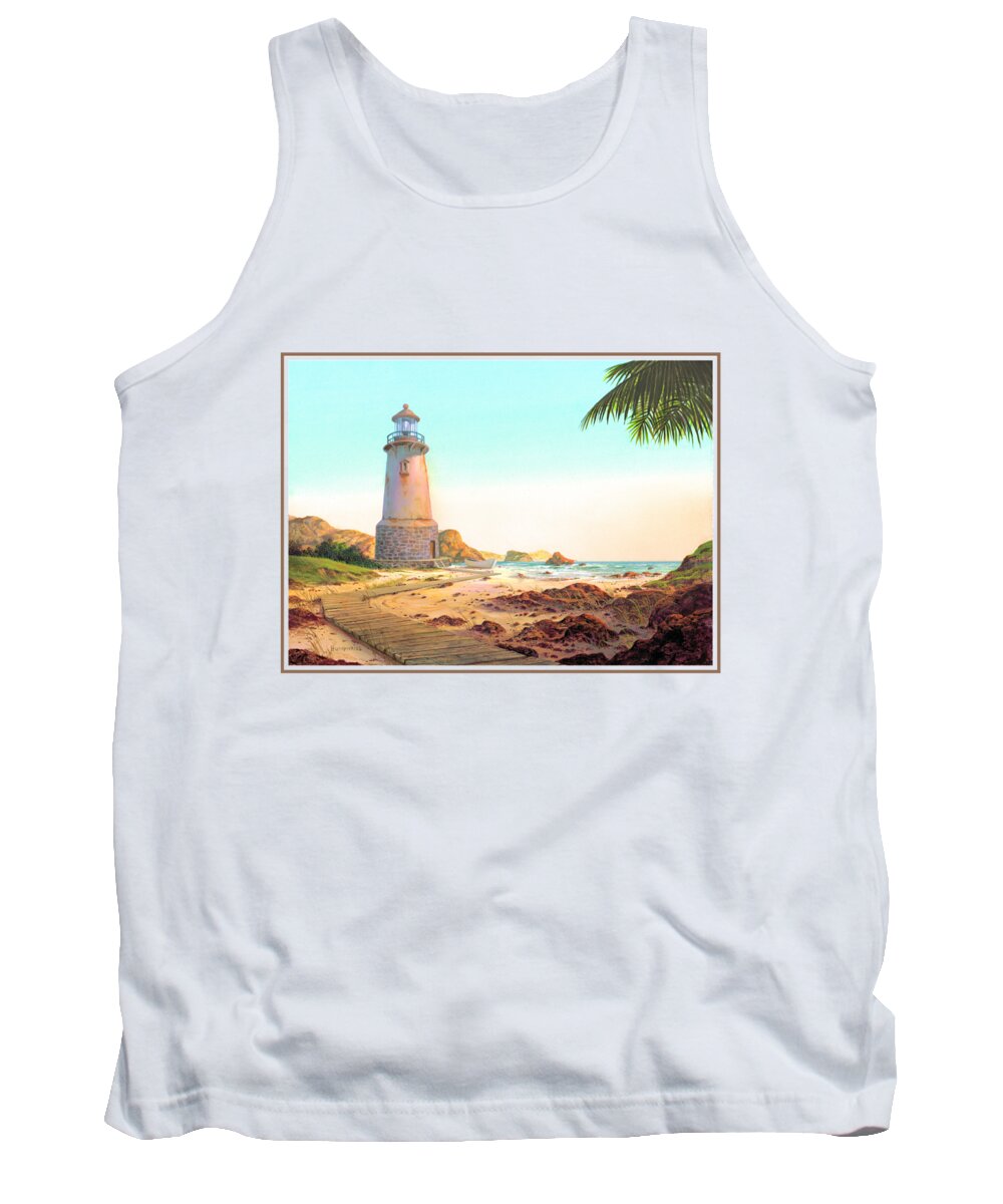 Michael Humphries Tank Top featuring the painting Standing Strong Against the Wind by Michael Humphries