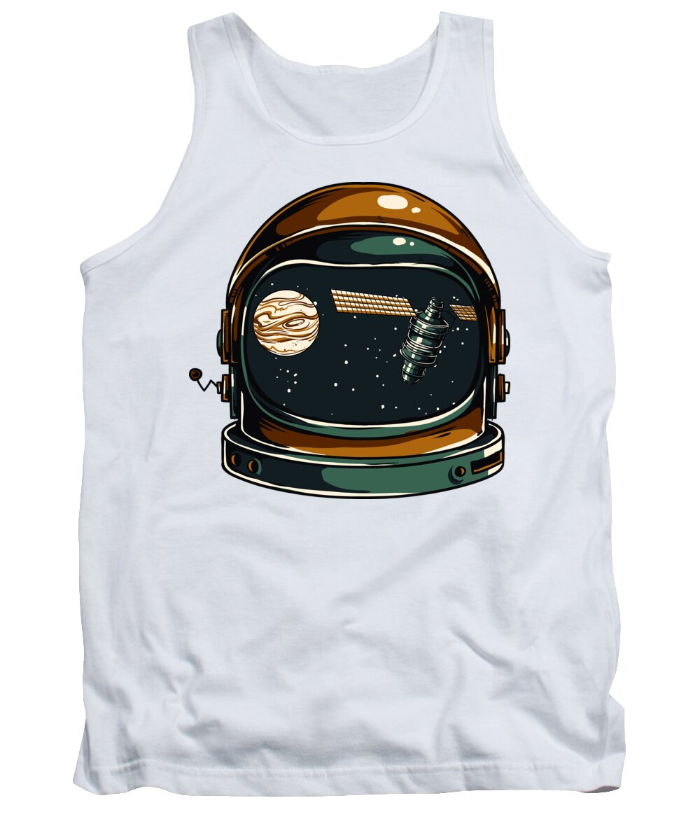 Spaceman Tank Top featuring the digital art Astronaut by Jacob Zelazny