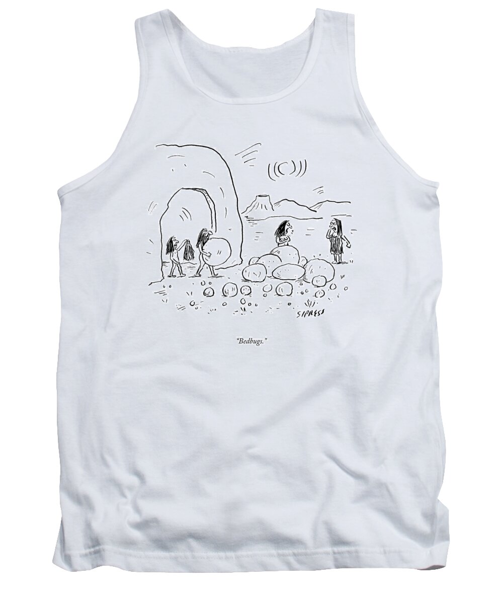 Bedbugs. Tank Top featuring the drawing Bedbugs by David Sipress