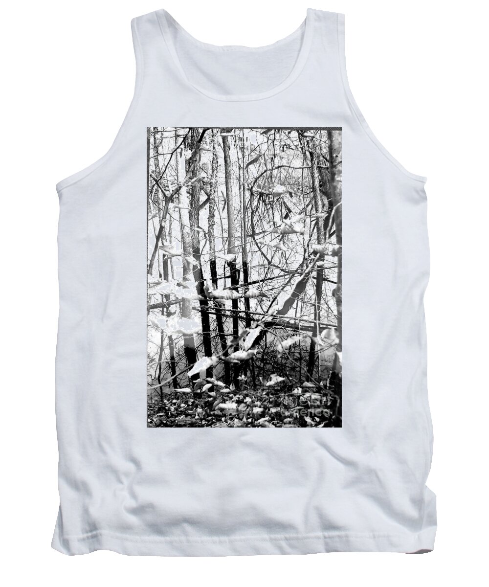 Black Tank Top featuring the photograph Black and White composition by Anita Adams