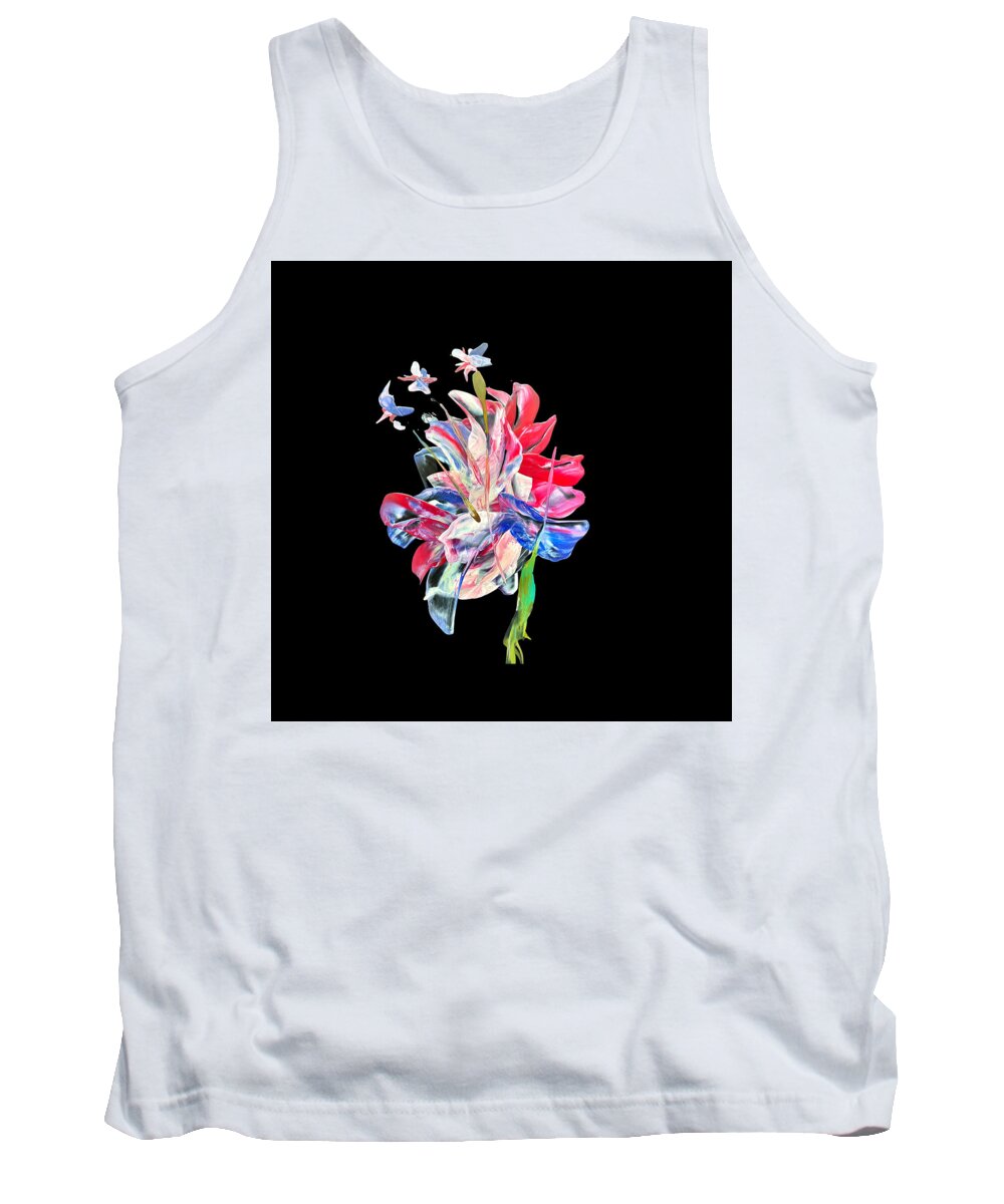  Tank Top featuring the painting Blossoms by Tommy McDonell