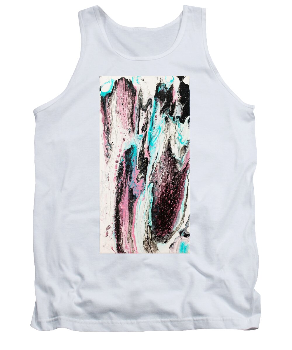 Abstract Tank Top featuring the painting Blush by Christine Bolden