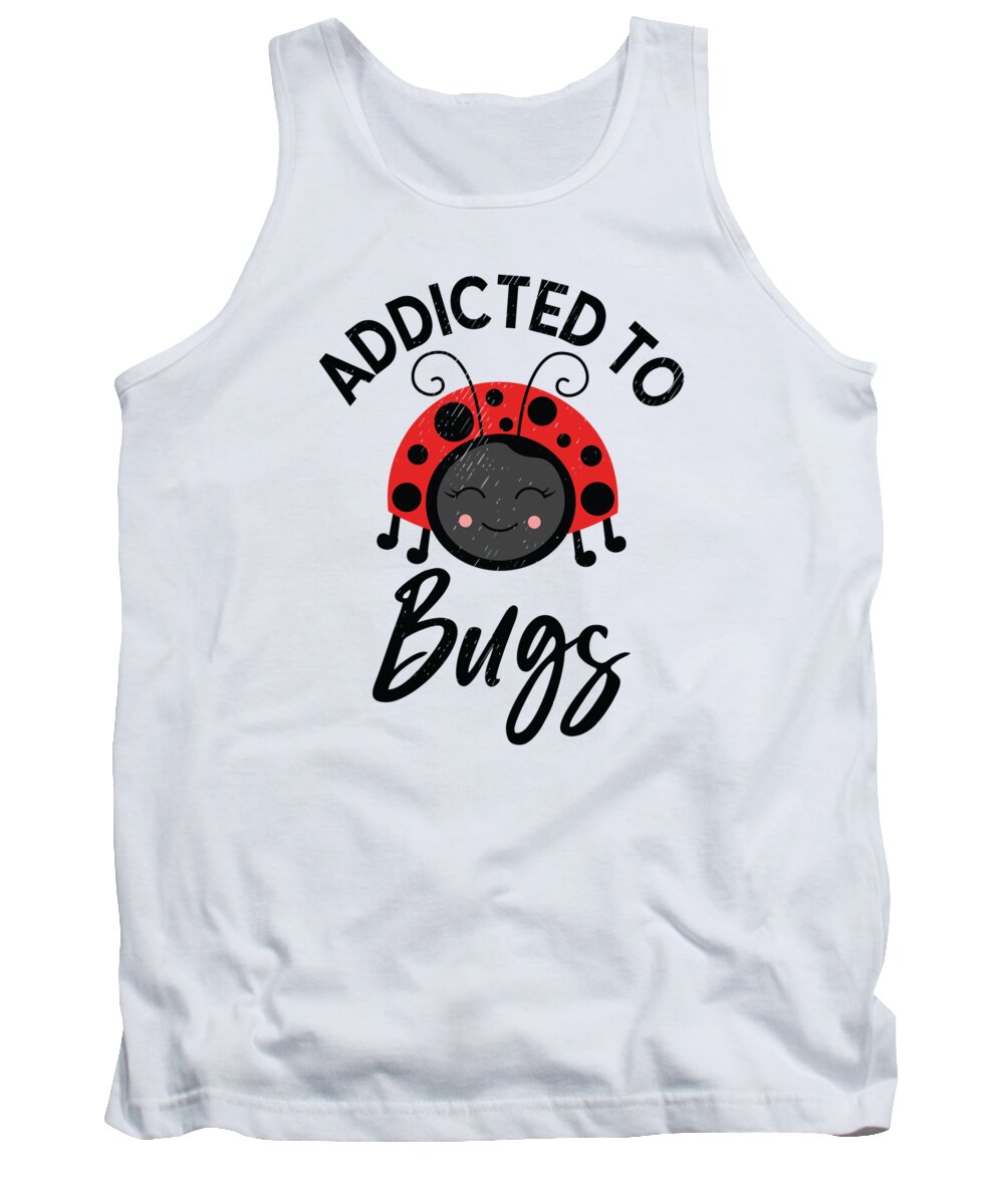 Bug Tank Top featuring the digital art Bug Addicted Insect Bug Catcher Bug Collecting by Toms Tee Store