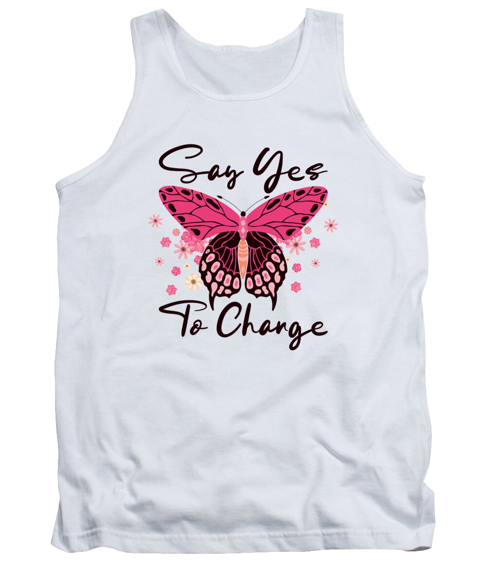 Butterfly Lovers Tank Top featuring the digital art Butterfly Lovers Entomology Change Butterflies by Toms Tee Store