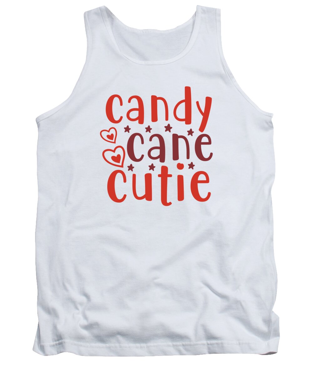Boxing Day Tank Top featuring the digital art Candy cane cutie by Jacob Zelazny