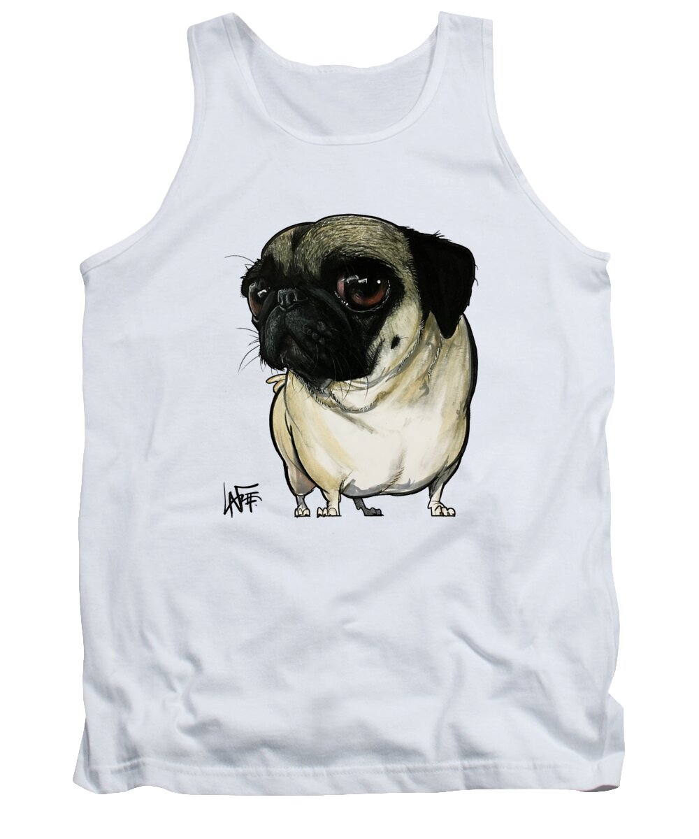 Cartney Tank Top featuring the drawing Cartney 4888 by Canine Caricatures By John LaFree