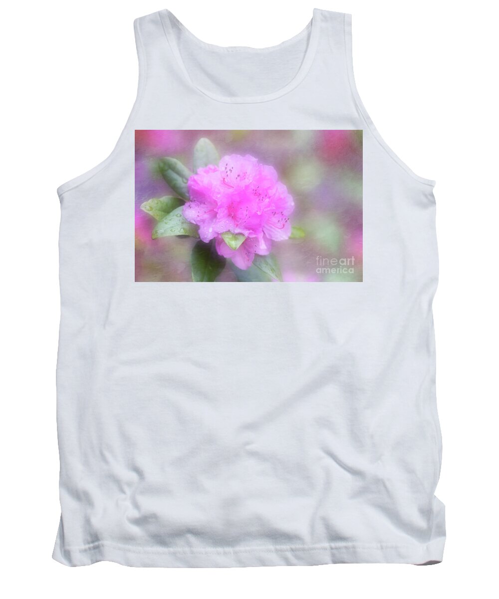 Rhododendron Tank Top featuring the digital art Charmiing and Sassy Olga Mezitt Rhododendron by Anita Pollak