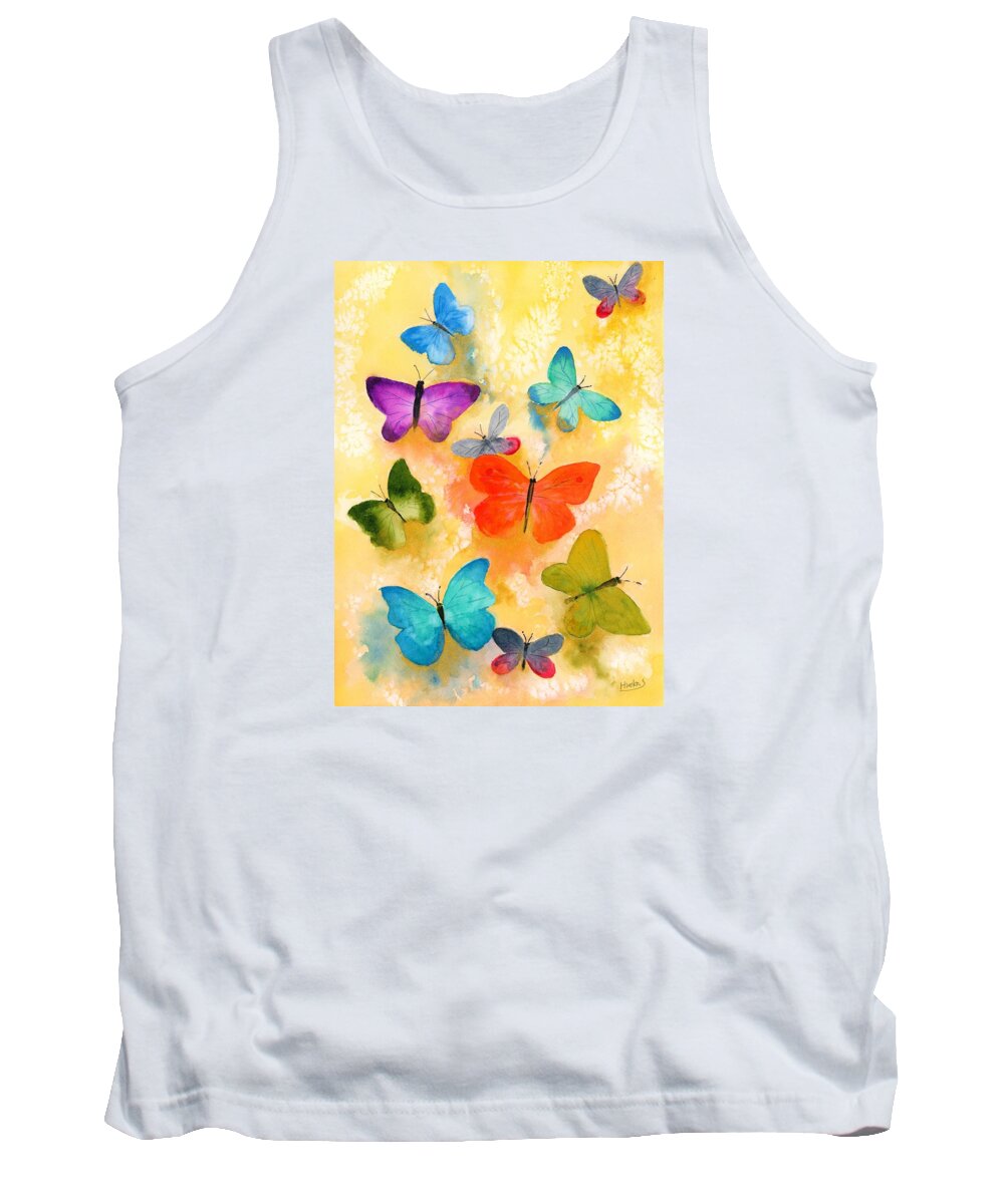  Insect Tank Top featuring the painting Colorful journey by Hiroko Stumpf
