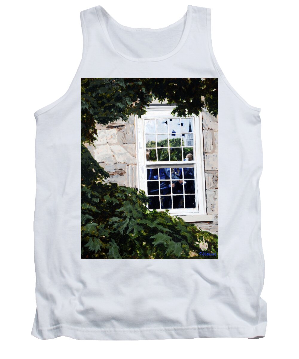 Vermont Tank Top featuring the painting Commencement Roads by Craig Morris