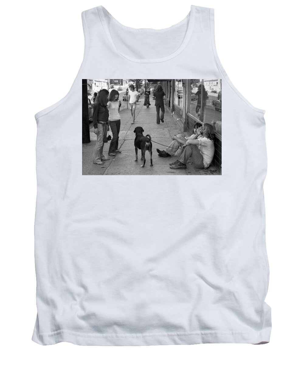 Coventry Road Tank Top featuring the pyrography Coverntry Road by Dolores Kaufman