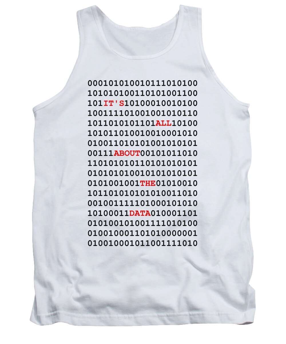 Richard Reeve Tank Top featuring the digital art Data by Richard Reeve