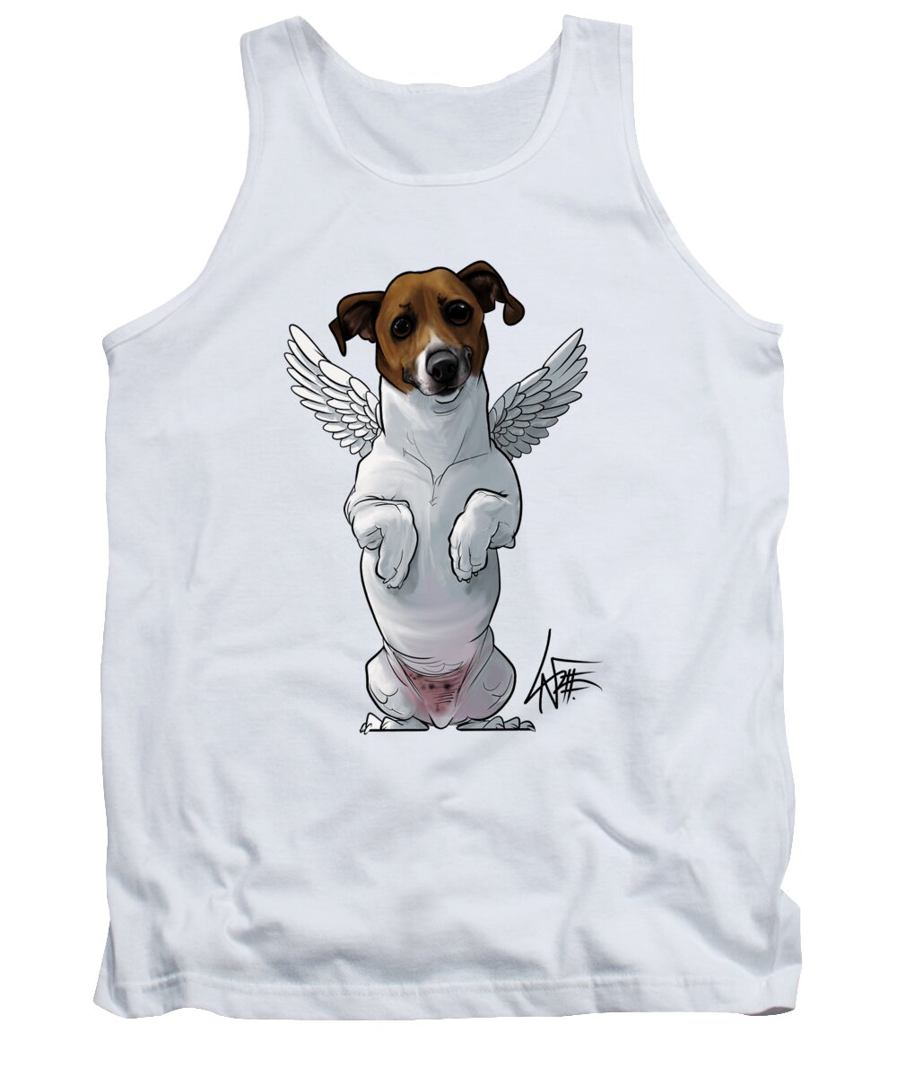 Dones Tank Top featuring the drawing Dones by Canine Caricatures By John LaFree