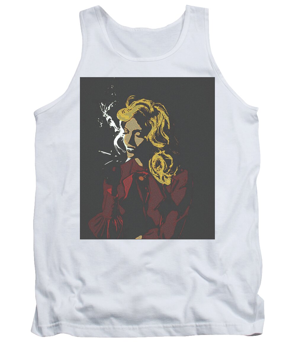 Sin City Tank Top featuring the digital art Dystopia by Christina Rick