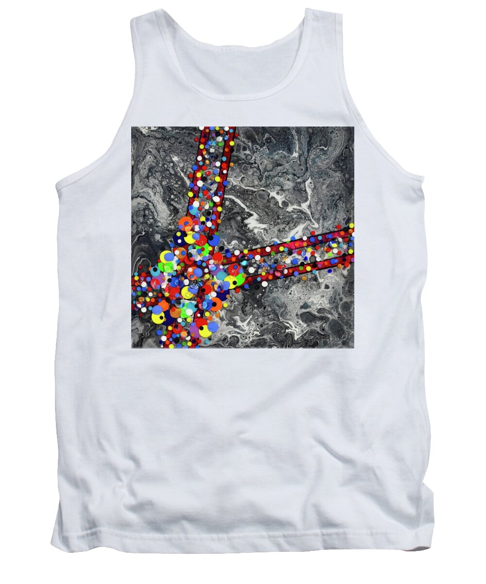 Acrylic Tank Top featuring the painting Earth Gems #19W152 by Lori Sutherland