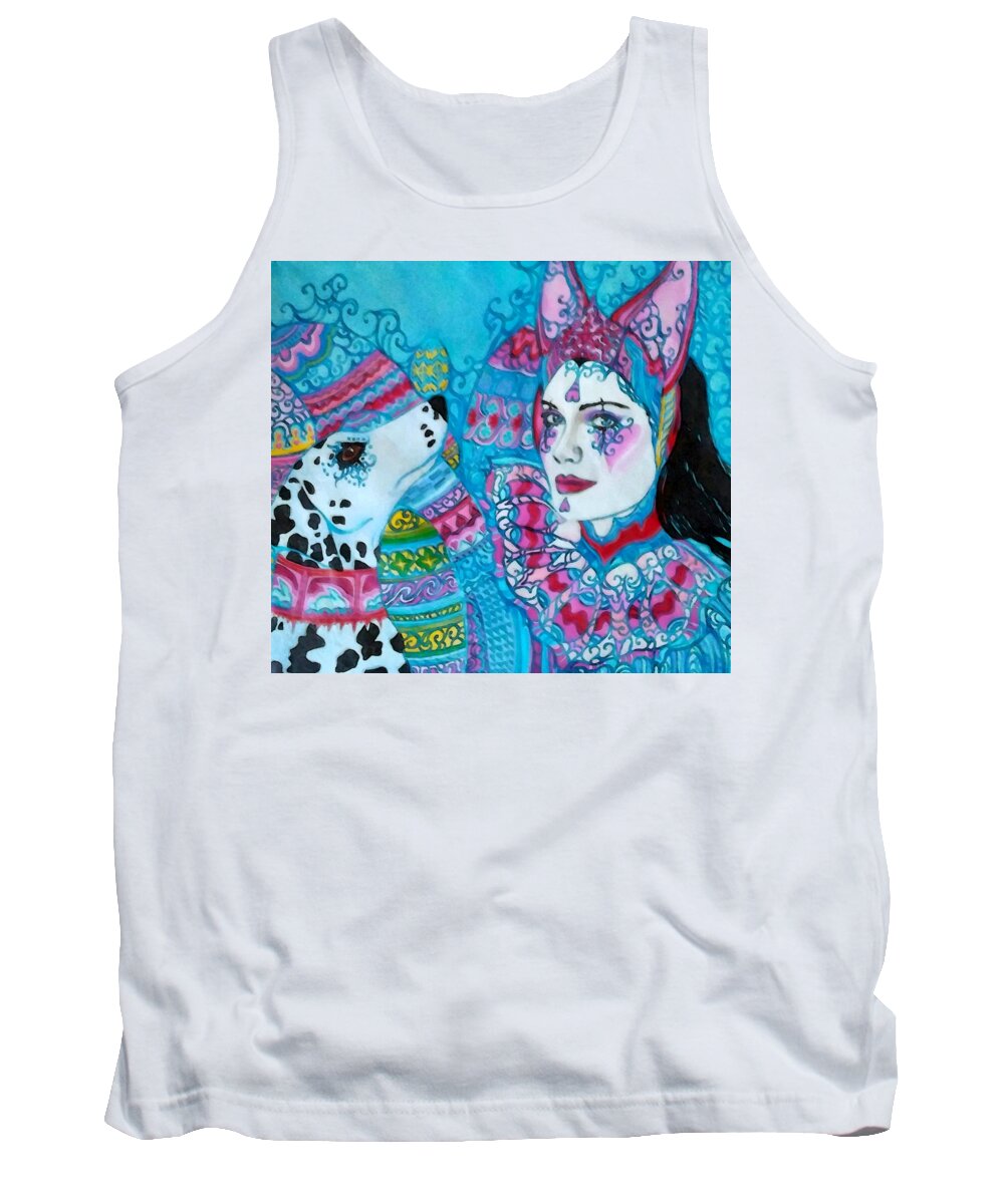 Easter Egg Tank Top featuring the painting Easter by Suzanne Silvir