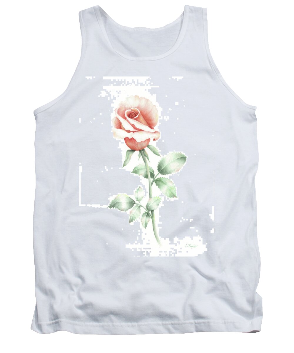Rose Tank Top featuring the painting Faith by Lori Taylor