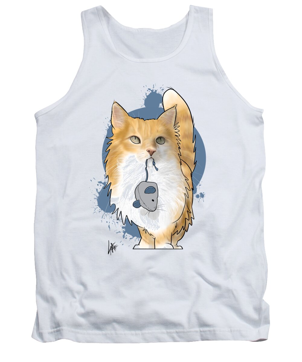 Faust Tank Top featuring the drawing Faust Fear-Free by Canine Caricatures By John LaFree