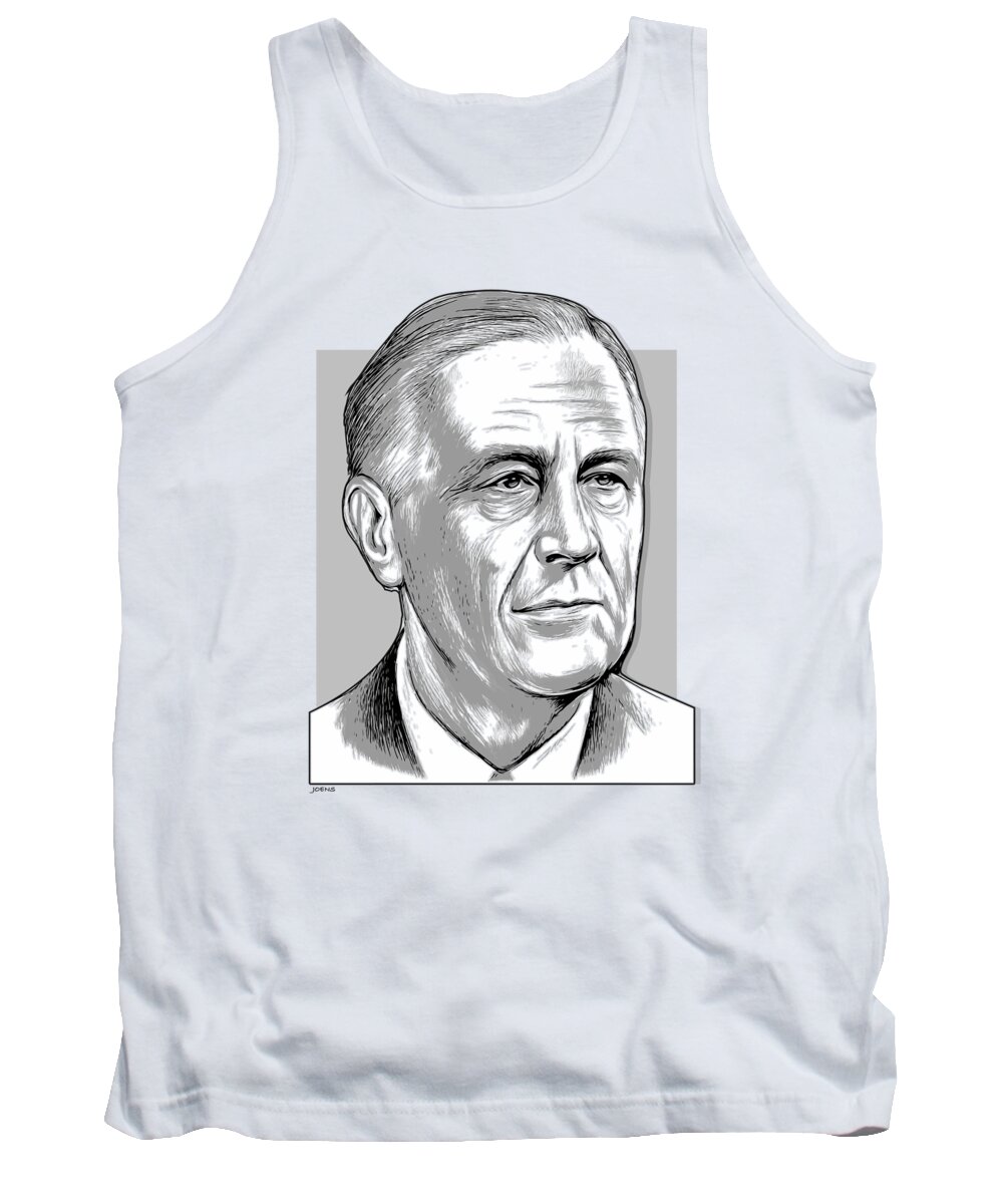 Fdr Tank Top featuring the mixed media Fdr 3 by Greg Joens