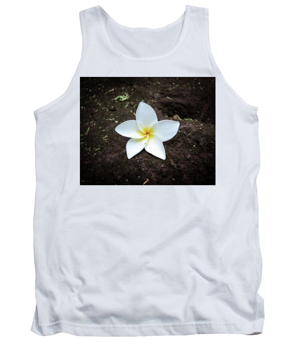 Flower Tank Top featuring the photograph Flower on Lava Rock by Craig A Walker